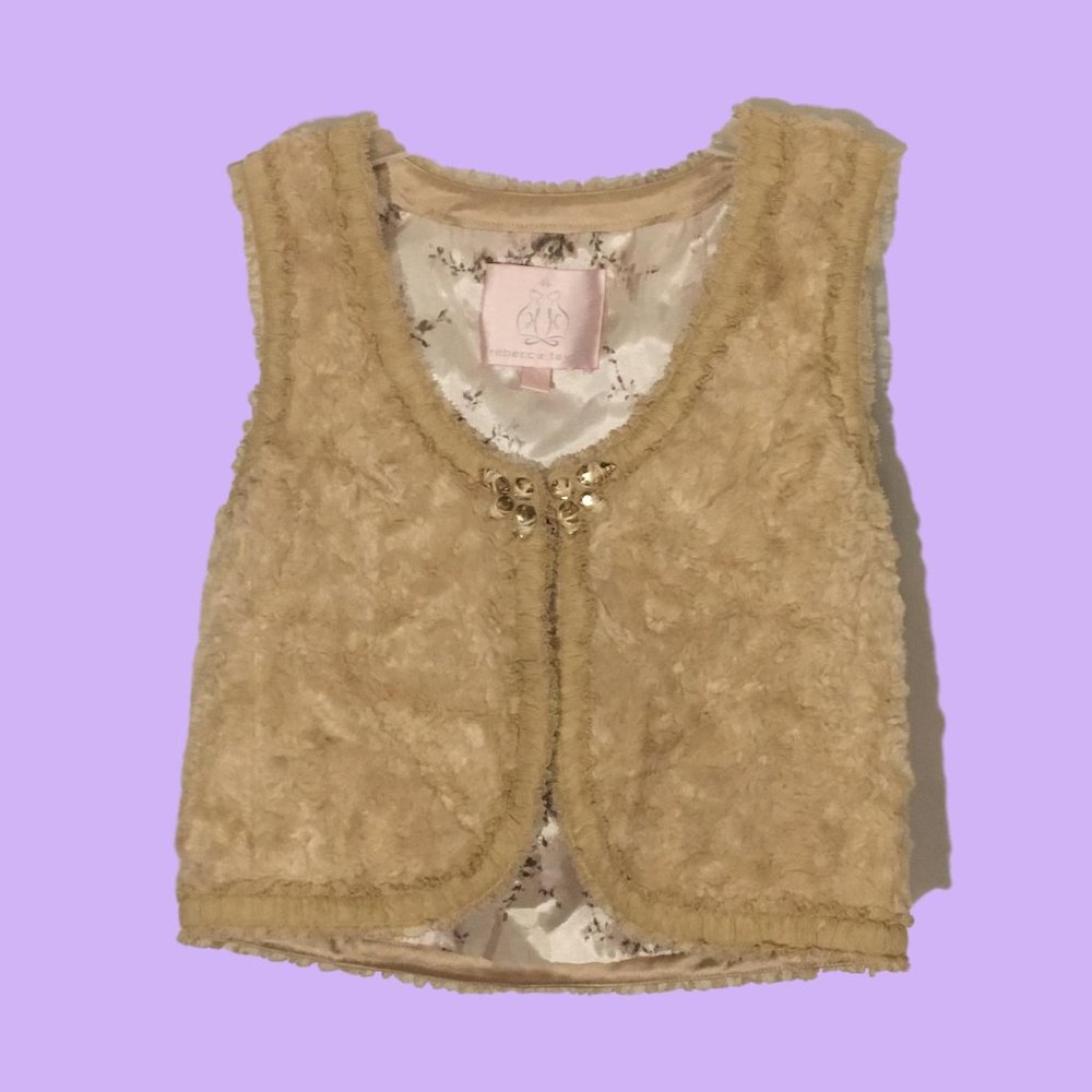 Rebecca Taylor Faux Fur Vest, 2